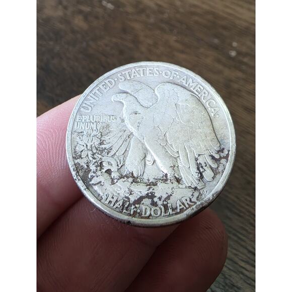 1936 Walking Liberty Half Dollar 90% Silver Very Fine VF See Pics 12 - Picture 9 of 16